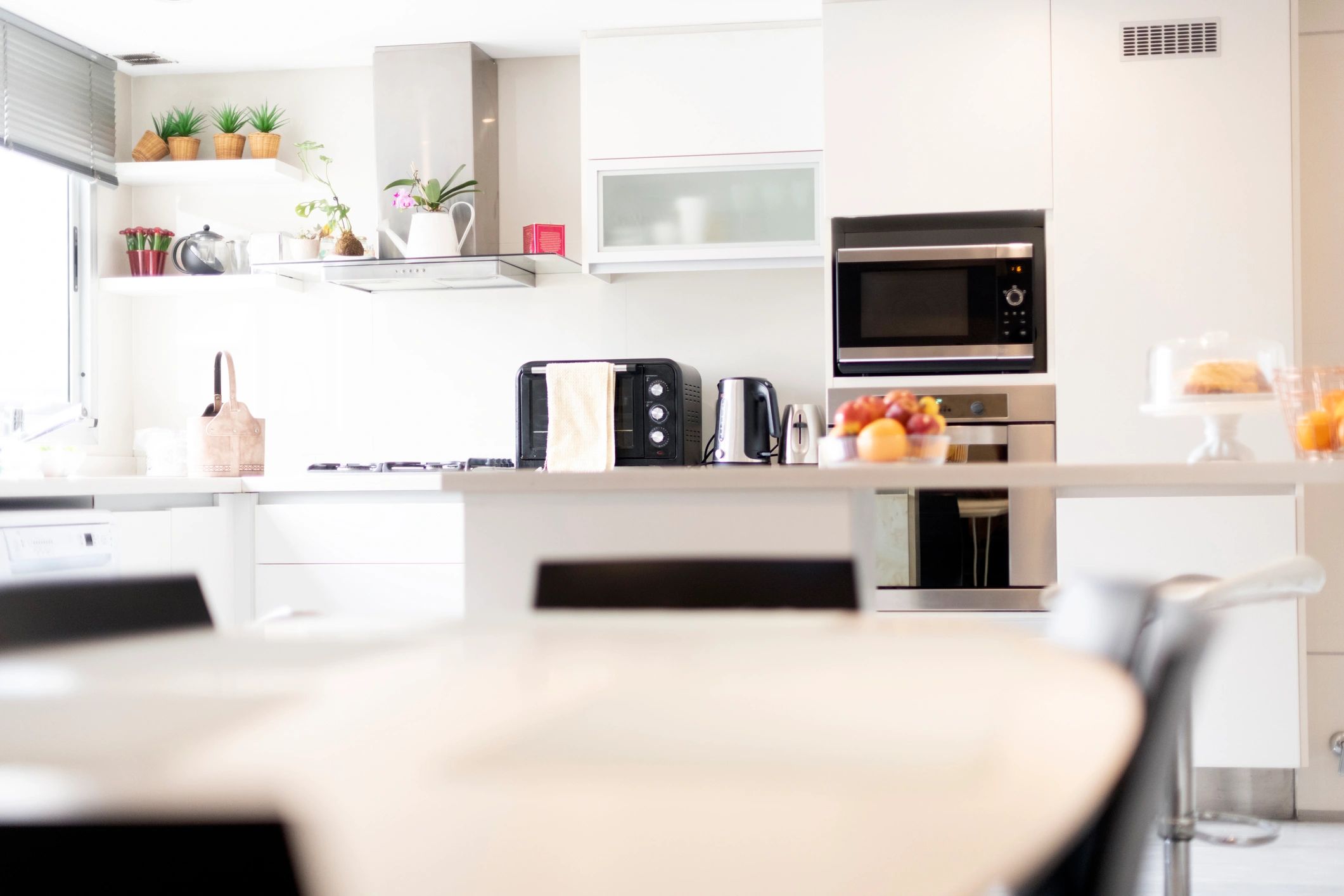 Elegant kitchen interior featuring premium countertop surfaces